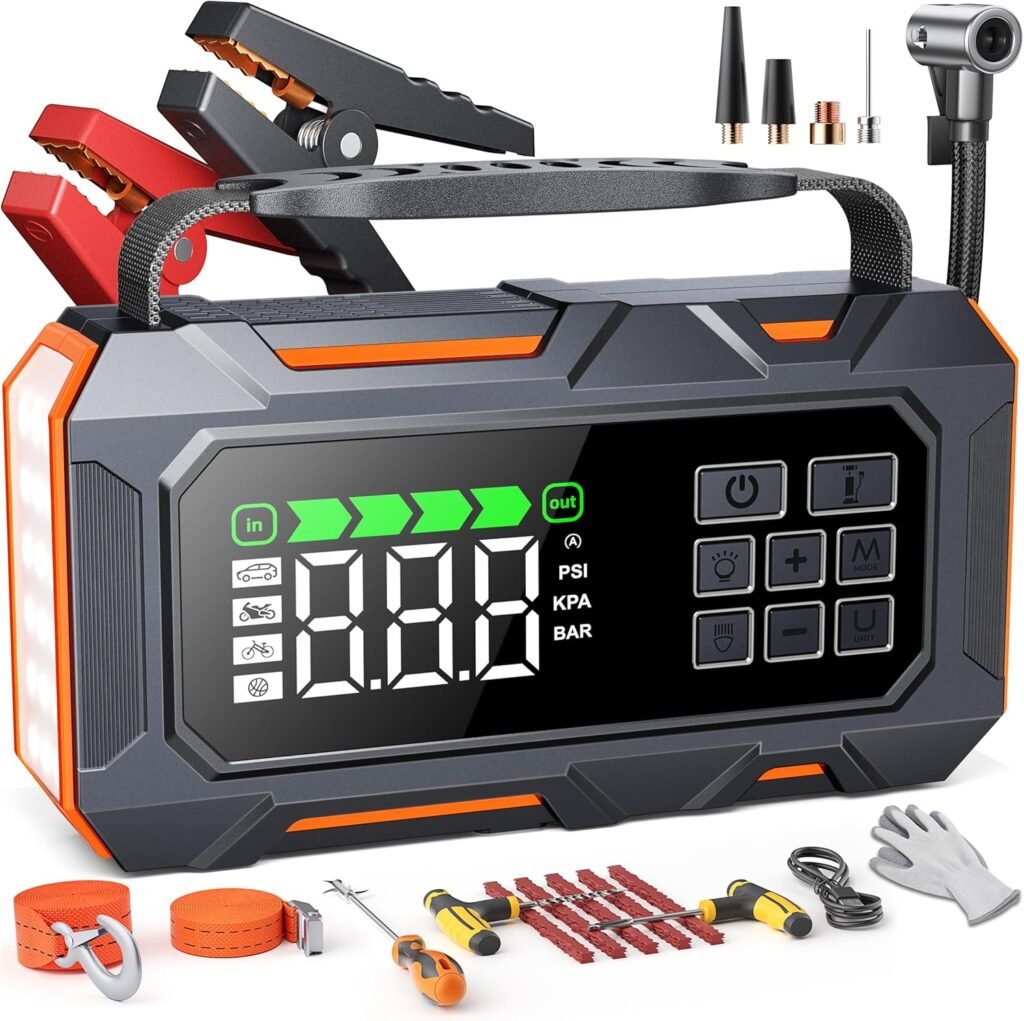 Consigue el arrancador TREKURE TK20 con compresor y 2500A para autocaravanas