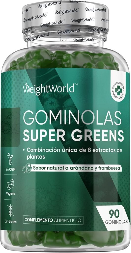 Super Greens Gominolas Sabor a Arándanos y Frambuesa
