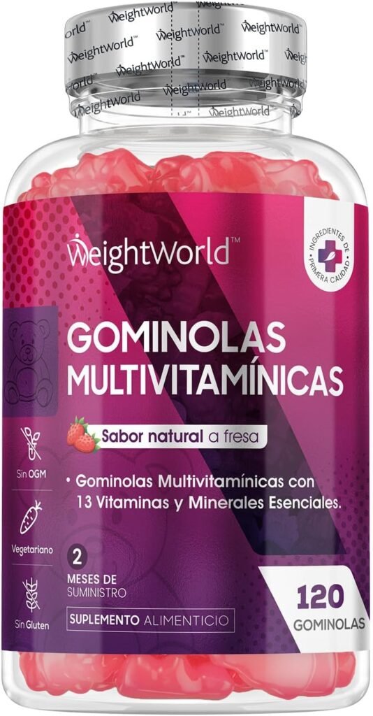 Multivitaminas y Minerales Gominolas Sabor Fresa