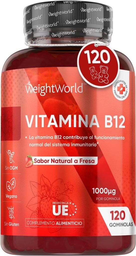 Vitamina B12 Gominolas Sabor a Fresa